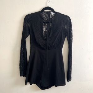 Tobi Black Lace Romper